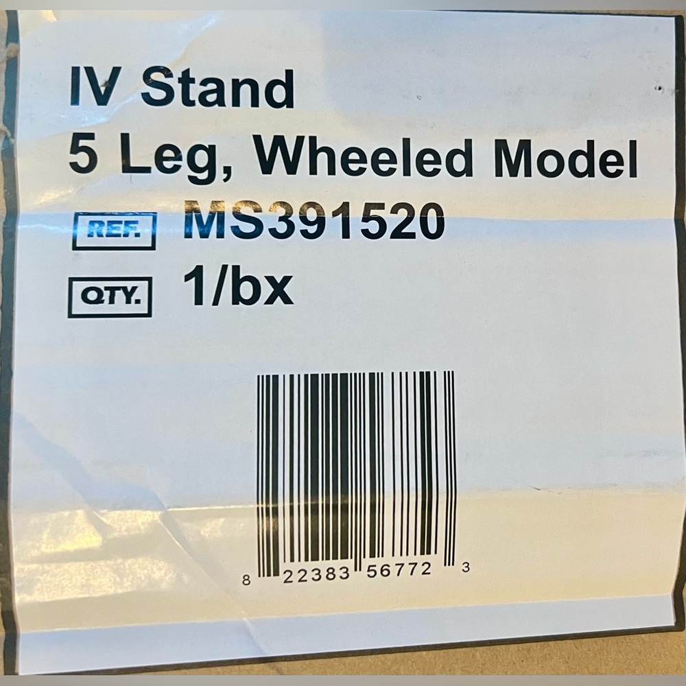 Wholesale Priced - IV Stand 5 Leg Wheeled Model MS391520 new